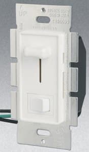 GP 3-Way 700W Slide Dimmer w/ Rocker Switch, White