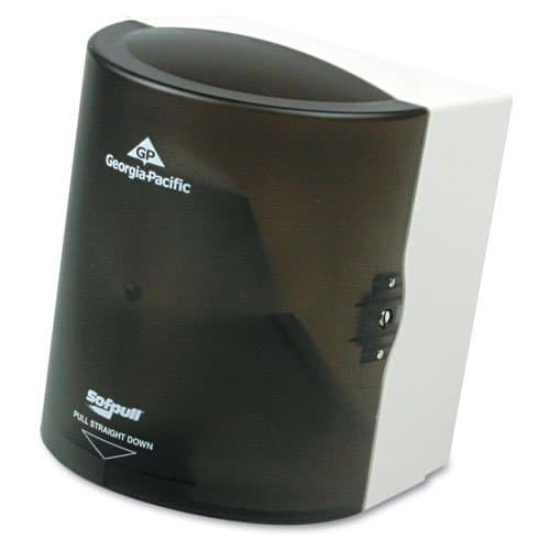 Georgia-Pacific SofPull Center-Pull Hand Towel Dispenser, Smoke Gray