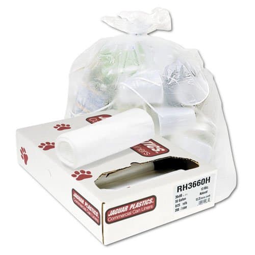 Jaguar 55 Gal Industrial Strength Coreless Roll Can Liner, 13 Micron