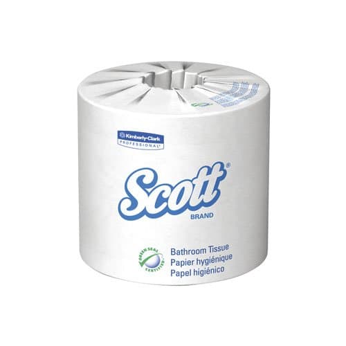 Kimberly-Clark SCOTT White 100% Recycled Fiber Standard Bath Tissue Roll