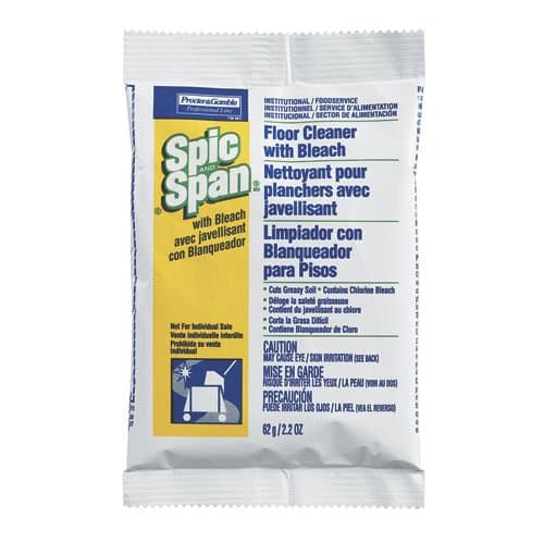 Procter & Gamble Spic and Span Heavy-Duty Floor Cleaner w/ Bleach 2.2 oz. Packet