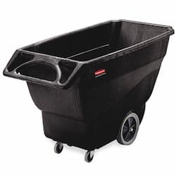 Rubbermaid Structural Foam Tilt Truck, 600 lb Capacity, Black