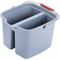 Rubbermaid Brute Gray Plastic Double Pail 17 Gal Bucket