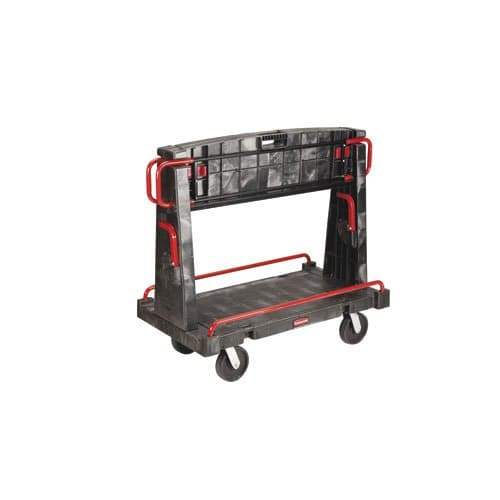 Rubbermaid Black Convertible A-Frame 2000 lb Capacity Panel Truck 50X27X49