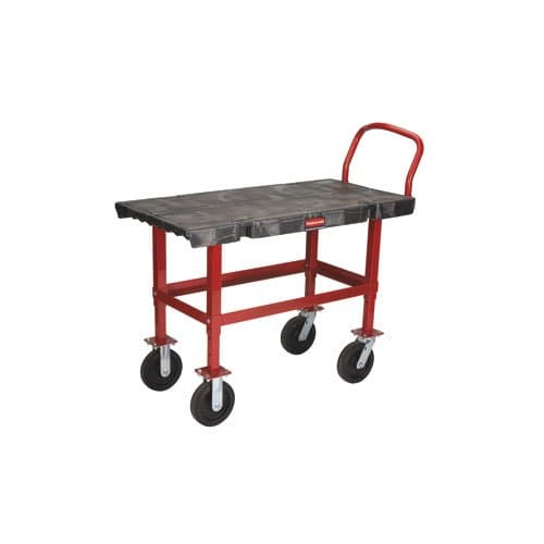 Rubbermaid Black 2000 lb Capacity Work-Height Platform Truck 24X48