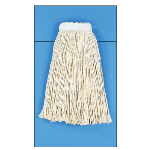 Boardwalk White Cotton Fiber Cut-End #24 Size Wet Mop Head