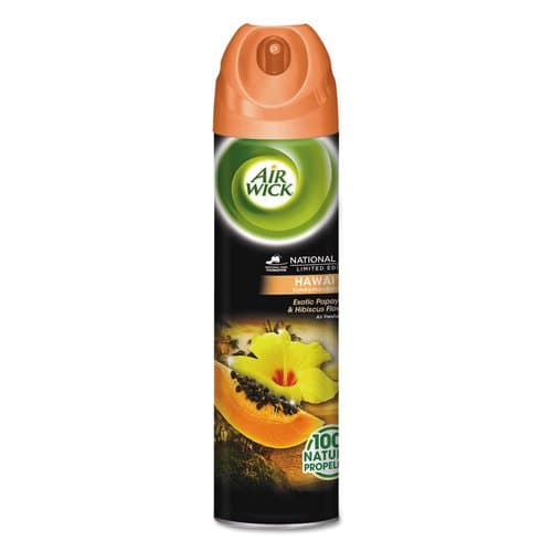 Reckitt Benckiser 4in1 Aerosol Air Freshener, Hawaii Exotic Papaya/Hibiscus Flower Scent