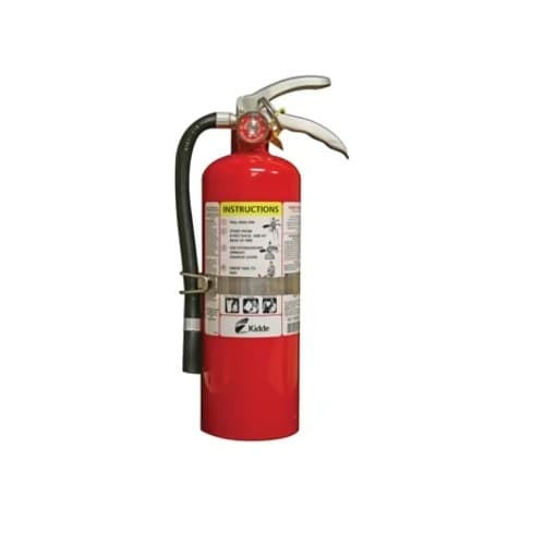 Kidde 3-A, 40-B:C, 5#  - Fire Extinguisher with Wall Hook, Rechargeable