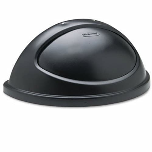 Rubbermaid Untouchable Black Half Round Container Lid