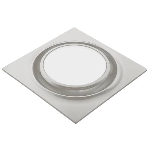 Aero Pure 25.2W Quiet Bathroom Fan, 110 CFM, W/ LED Light, 3000k, Nickel Finish