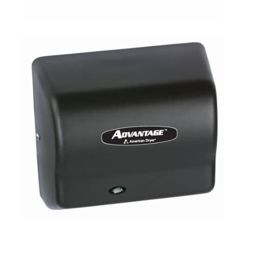 American Dryer 1400W Advantage AD Hand Dryer, 100-240V, Steel Black Graphite