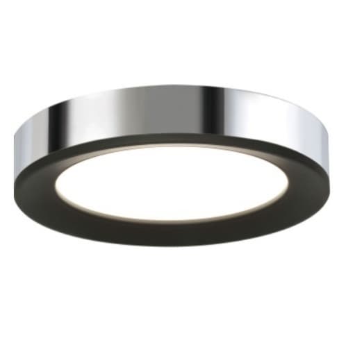 AFX 17.5W LED Alta Flush Mount, 120V-277V, 3000K, Black/Chrome