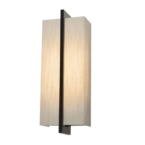 AFX 17W LED Apex Wall Sconce, 120V-277V, Selectable CCT, Espresso/Jute