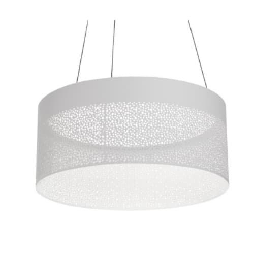 AFX 36W LED Ash Drum Pendant Light, 3000 lm, 120V, 3000K, White