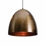 AFX 15-in 60W LED Brooklyn Pendant Light, 1-Light, E26, 120V, Brass