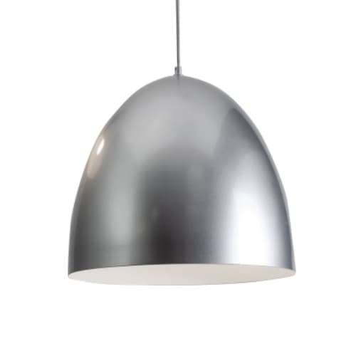 AFX 15-in 60W LED Brooklyn Pendant Light, 1-Light, E26, 120V, Silver