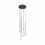 AFX 176W LED Caden Pendant, Round, 6-Light, 120V-277V, 3000K, Black