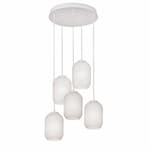 AFX 60W LED Callie Pendant Light, Round, 5-Light, E26, 120V, White