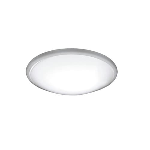 AFX 27W LED Capri Flush Mount w/ Backup, 120V, Selectable CCT, Nickel