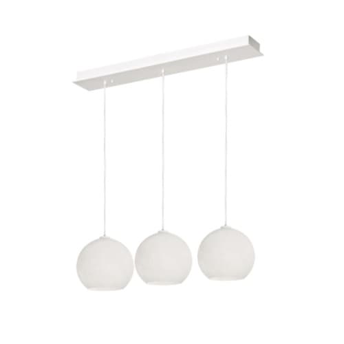 AFX 60W LED Cleo Pendant Light, Linear, 3-Light, E26, 120V, White