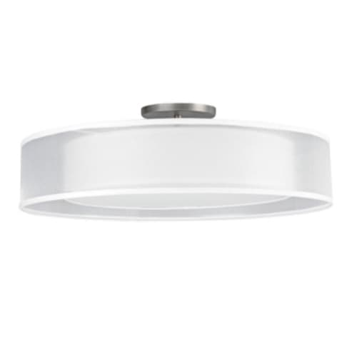 AFX 30W LED Cortez Semi Flush Mount, 120V-277V, Selectable CCT, White