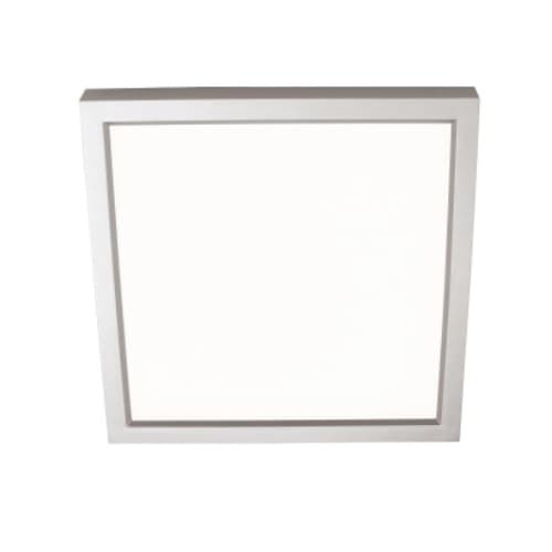 AFX 18W LED Edge Flush Mount, Square, 1350 lm, 120V, 3000K, Satin Nickel