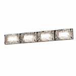 AFX 38W LED Glacier Vanity Light, 4-Light, 120V, 3000K, Polished Chrome