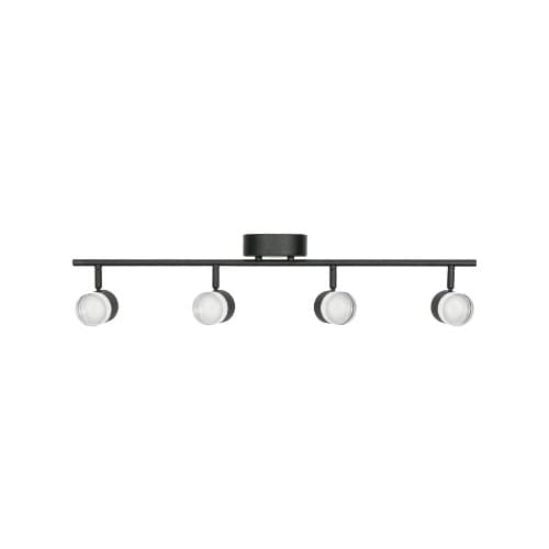 AFX 24W Gregor Fixed Rail Light, 4-Light, 2600 lm, 120V, 3000K, Black