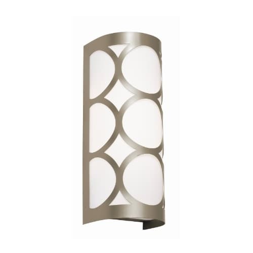 AFX 13-in 14W Lake Wall Sconce, 2-Light, E12, 120V, Nickel