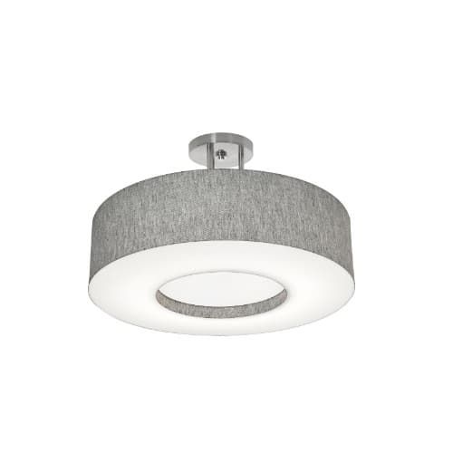 AFX 19-in 25W Montclair Semi Flush Mount, 3-Light, E26, 120V, Gray