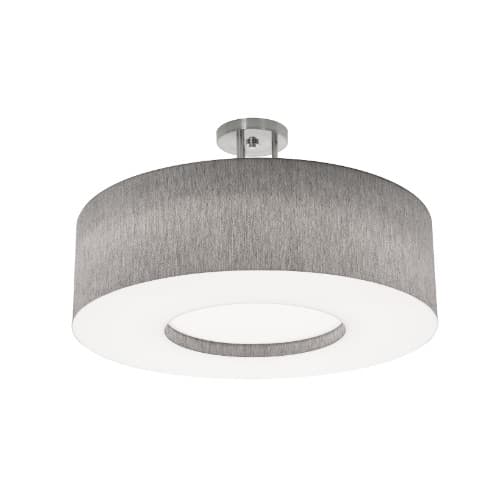 AFX 24-in 25W Montclair Semi Flush Mount, 3-Light, E26, 120V, Gray