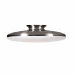 AFX 28W LED Skye Semi Flush Mount, 2200 lm, 120V, Selectable CCT, Nickel