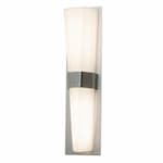 AFX 17W LED Sorrento Wall Sconce, 120V-277V, Selectable CCT, Nickel