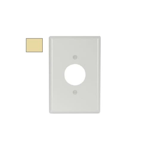 Aida 1-Gang Wall Plate, Single, Thermoset, Ivory