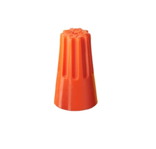 Aida Wire Connector, Screw-On, Orange, Bulk