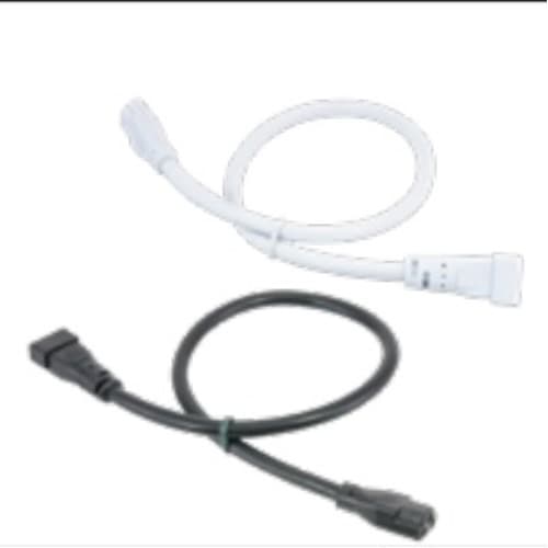 American Lighting 12-in Linking Cable, with 3P male and female inserts, White