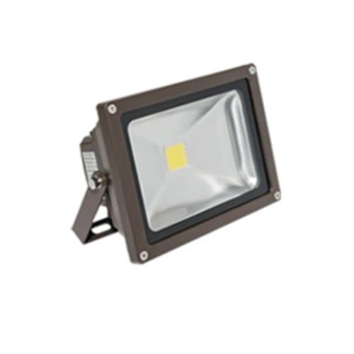 American Lighting 3000K 20W 100-277V Panorama Pro COB LED Floodlight, Dark Bronze