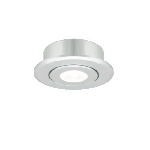 American Lighting 1W RMS Swivel Mini LED Recessed Spotlight, Dimmable, 75 lm, 12V, 3000K, Satin Aluminum