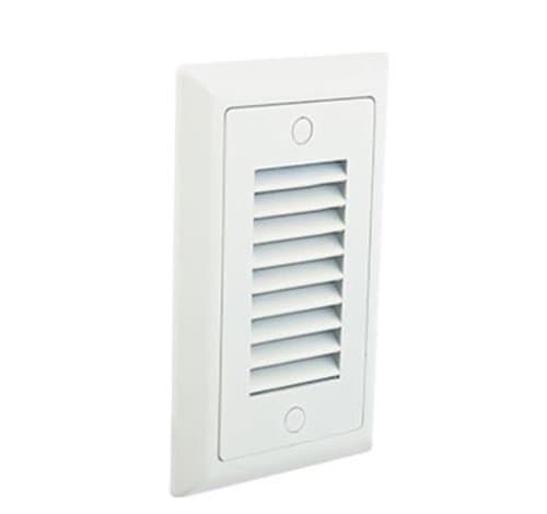 American Lighting Vertical Louver Faceplate for SGL3 LED light, White