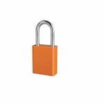 American Lock Aluminum Safety Padlock w/ 1.5-in Shackle, Orange