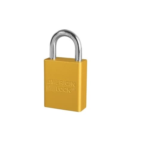 American Lock 5 Pin High Visibility Aluminum Padlocks, Yellow