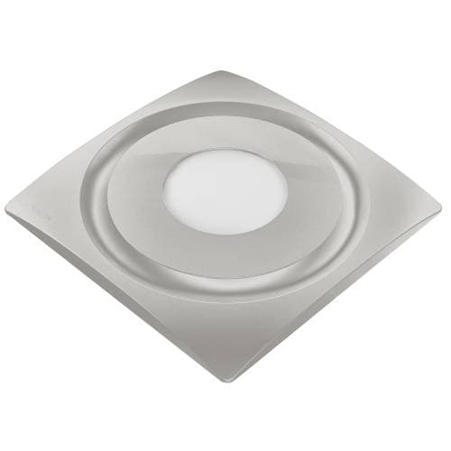 Aero Pure 120 CFM Slim Fit Bathroom Fan w/ LED Light & Humidity Sensor, Satin Nickel