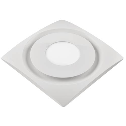 Aero Pure 33W Slim Fit Bathroom Fan, 10W Light & Humidity Sensor, 90 CFM, White