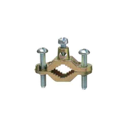 Arlington 1/2-in to 1-in Bare Wire Ground Clamp w/ Brass Color Plating