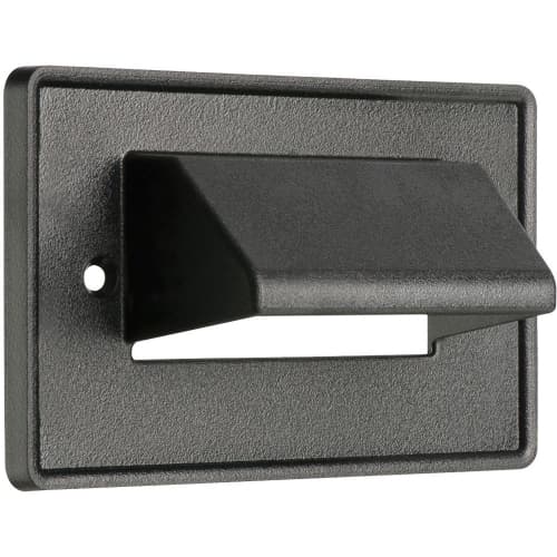 Arlington Industries Horizontal Reversible Cable Entrance Plate, Black