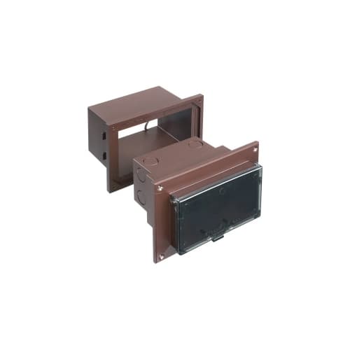 Arlington Industries Low Profile InBox w/ Adapter for New Brick, Horizontal, BR/CL