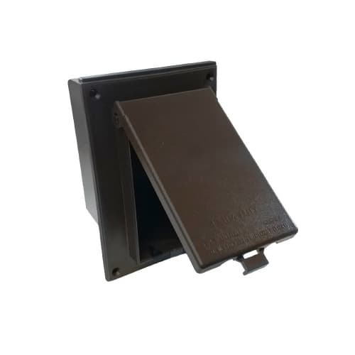 Arlington Industries Low Profile InBox w/ Adapter for New Brick, Vertical, WH/CL