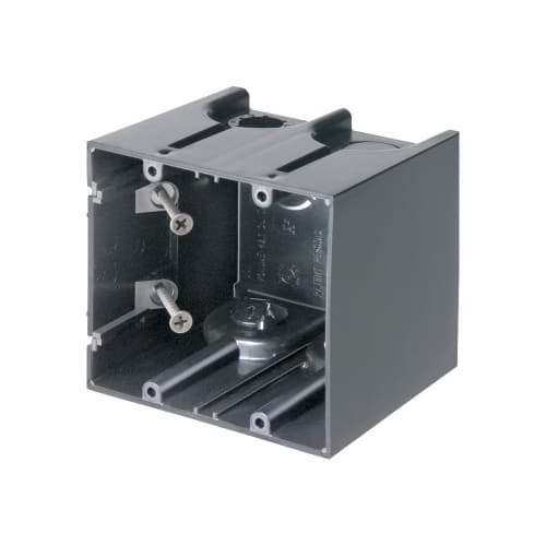 Arlington Industries 2-Gang One-Box Outlet Box, Vertical