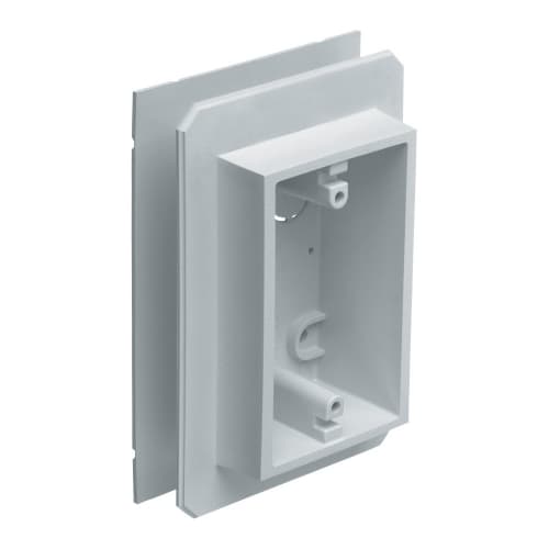 Arlington Industries Weatherproof FS Outlet Box. White