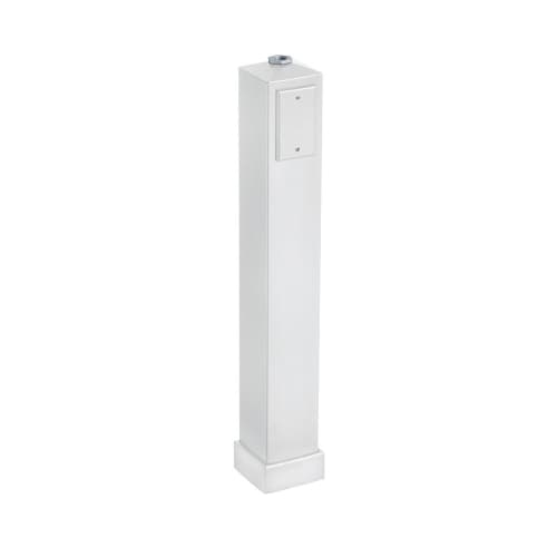 Arlington 37-in Gard-N-Post Light Support, White